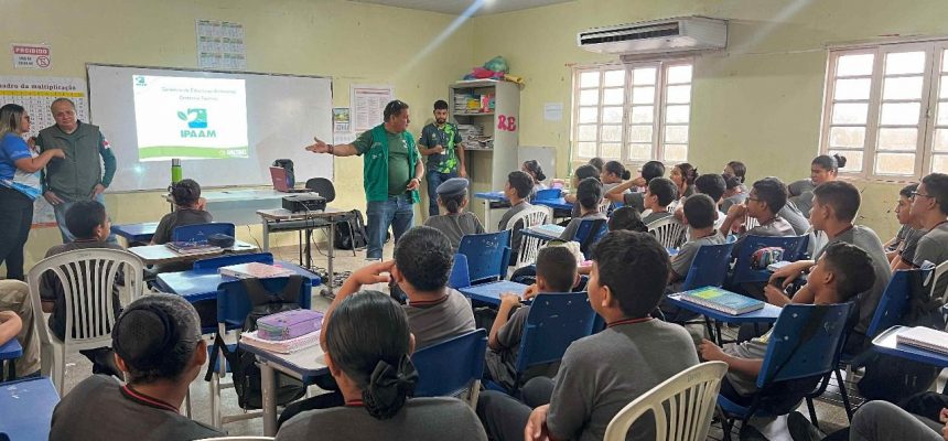 O Instituto de Proteção Ambiental do Amazonas (Ipaam) está realizando, entre os dias 25 e 29 de agosto, uma campanha de educação ambiental em escolas da sede e da zona rural de Presidente Figueiredo (a 117 quilômetros de Manaus). A atividade integra a programação do Ipaam Itinerante no município e busca sensibilizar alunos e professores para a prevenção de queimadas e do desmatamento.